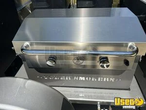 2024 Custom Santa Fe Open Bbq Smoker Trailer Warming Cabinet California for Sale