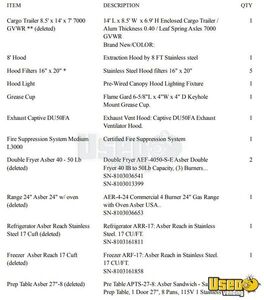 2024 Enclosed Trailer Kitchen Food Trailer Fryer Florida for Sale