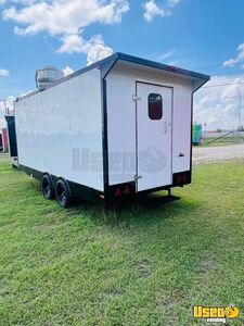 2024 Exp18 Kitchen Food Trailer Diamond Plated Aluminum Flooring Texas for Sale
