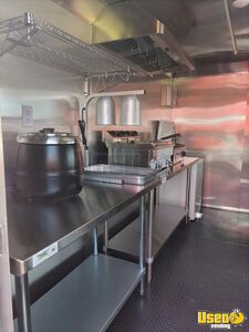 2024 Food Concession Trailer Kitchen Food Trailer Stainless Steel Wall Covers Florida for Sale