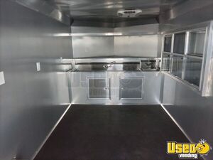 2024 Food Concession Trailer With Porch Barbecue Food Trailer Cabinets Florida for Sale