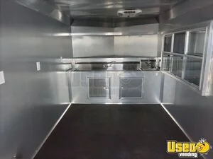 2024 Food Concession Trailer With Porch New Build Food Trailer Cabinets Florida for Sale