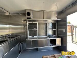 2024 Food Trailer Concession Trailer Stainless Steel Wall Covers Texas for Sale