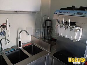 2024 Ice Cream Trailer Diamond Plated Aluminum Flooring Ohio for Sale