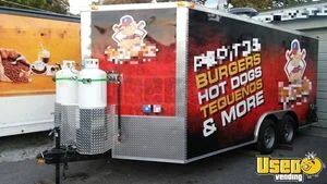 2024 Kitchen Food Concession Trailer New Build Food Trailer Diamond Plated Aluminum Flooring Florida for Sale