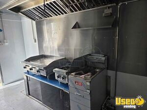 2024 Kitchen Food Trailer Diamond Plated Aluminum Flooring Texas for Sale