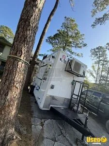 2024 Kitchen Food Trailer Diamond Plated Aluminum Flooring Texas for Sale