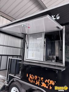2024 Kitchen Food Trailer Diamond Plated Aluminum Flooring Texas for Sale