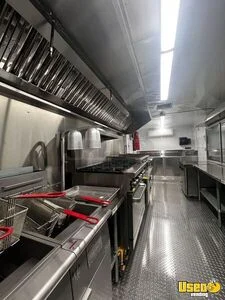 2024 Kitchen Food Trailer Diamond Plated Aluminum Flooring Texas for Sale