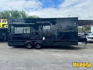 2024 8.5' x 22' Kitchen Food Concession Trailer with Bathroom + Pro Fire System for Sale in Texas!