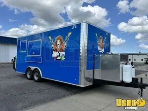 2024 8.5 x 20' Food Concession Trailer Mobile Kitchen Unit w/ Pro Fire System for Sale in North Dakota!
