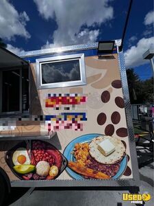 2024 Kitchen Trailer Kitchen Food Trailer Diamond Plated Aluminum Flooring Florida for Sale