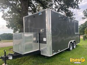 2024 Kitchen Trailer Kitchen Food Trailer Diamond Plated Aluminum Flooring Missouri for Sale