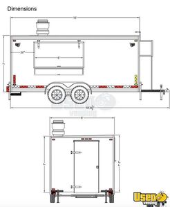 2024 Kitchen Trailer Kitchen Food Trailer Electrical Outlets Indiana for Sale
