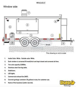 2024 Kitchen Trailer Kitchen Food Trailer Hand-washing Sink Indiana for Sale