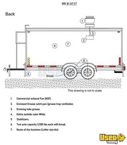 2024 Kitchen Trailer Kitchen Food Trailer Hot Water Heater Indiana for Sale