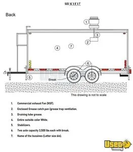 2024 Kitchen Trailer Kitchen Food Trailer Hot Water Heater Indiana for Sale