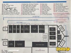 2024 Kitchen Trailer Kitchen Food Trailer Reach-in Upright Cooler Florida for Sale