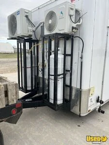 2024 Mobile Concession Trailer Kitchen Food Trailer Diamond Plated Aluminum Flooring Oklahoma for Sale
