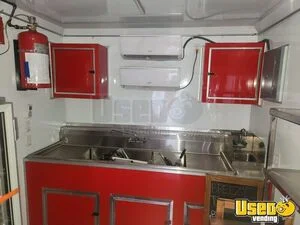 2024 Mobile Food Trailer Kitchen Food Trailer Diamond Plated Aluminum Flooring Texas for Sale
