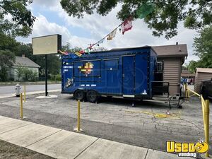 2024 Premium 18ft Foid Trailer Kitchen Food Trailer Floor Drains Texas for Sale