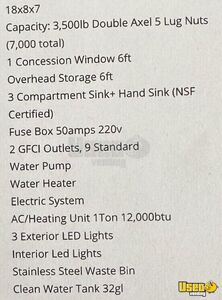 2024 Premium 18ft Foid Trailer Kitchen Food Trailer Refrigerator Texas for Sale