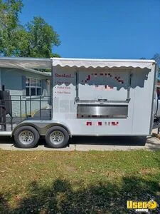2024 Sgac Barbecue Food Trailer Diamond Plated Aluminum Flooring Florida for Sale