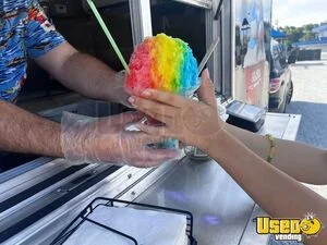 2024 Turnkey Shave Ice Trailer Snowball Trailer Hand-washing Sink Florida for Sale
