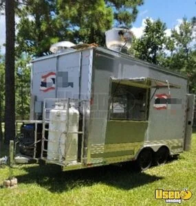 2025 14ft Base Kitchen Trailer Kitchen Food Trailer Air Conditioning Texas Gas Engine for Sale