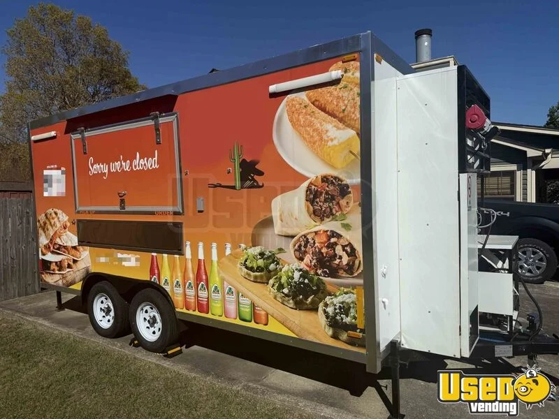 2025 16 Foot Platform Kitchen Food Trailer North Carolina for Sale