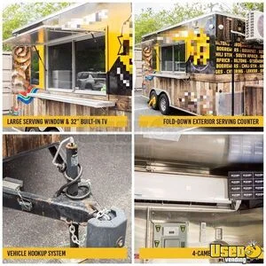 2025 20' Commercial Food Trailer Kitchen Food Trailer Cabinets Florida for Sale
