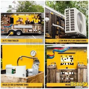 2025 20' Commercial Food Trailer Kitchen Food Trailer Concession Window Florida for Sale