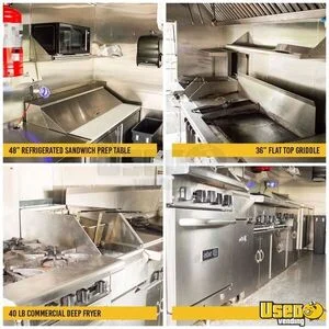 2025 20' Commercial Food Trailer Kitchen Food Trailer Stainless Steel Wall Covers Florida for Sale