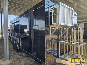 2025 20-ft Kitchen Trailer Kitchen Food Trailer Cabinets Texas for Sale