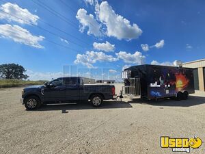 2025 20-ft Kitchen Trailer Kitchen Food Trailer Deep Freezer Texas for Sale