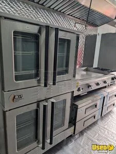 2025 24h8 Kitchen Food Trailer Diamond Plated Aluminum Flooring Texas for Sale