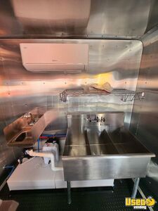 2025 7x12 Black Kitchen Food Trailer Chargrill Florida for Sale