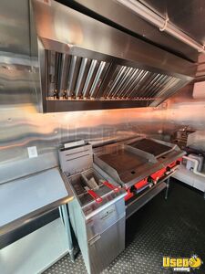 2025 7x12 Black Kitchen Food Trailer Refrigerator Florida for Sale