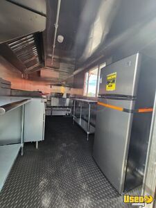 2025 7x12 Black Kitchen Food Trailer Stainless Steel Wall Covers Florida for Sale