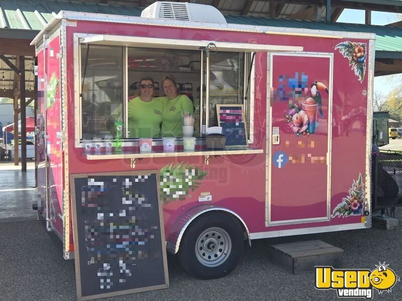 2025 7x12 Concession Trailer Beverage - Coffee Trailer Georgia for Sale