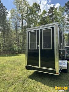 2025 7x14 Bbq Porch Trailer Concession Trailer Diamond Plated Aluminum Flooring South Carolina for Sale