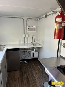 2025 7x14 Kitchen Food Trailer Exterior Customer Counter Florida for Sale