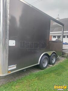 2025 8.5x14 Open Porch Bbq Barbecue Food Trailer Cabinets Maryland for Sale