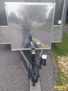 2025 8.5x14 Open Porch Bbq Barbecue Food Trailer Diamond Plated Aluminum Flooring Maryland for Sale