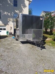 2025 8.5x14 Open Porch Bbq Barbecue Food Trailer Insulated Walls Maryland for Sale