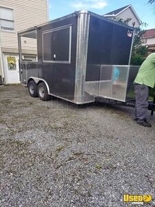 2025 8.5x14 Open Porch Bbq Barbecue Food Trailer Maryland for Sale