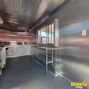 2025 8.5x16 V-nose Kitchen Food Trailer Cabinets Florida for Sale