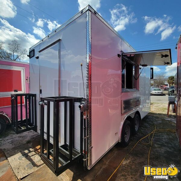 2025 8.5x16 V-nose Kitchen Food Trailer Florida for Sale