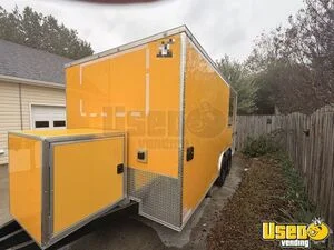 2025 8.5x18 Tandem Axle Enclosed Cargo Trailer Concession Trailer Diamond Plated Aluminum Flooring North Carolina for Sale