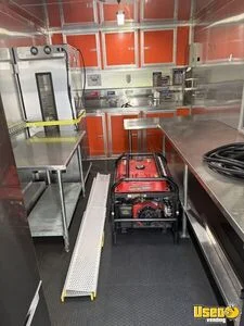 2025 8.5x18ta Concession Trailer Diamond Plated Aluminum Flooring Florida for Sale